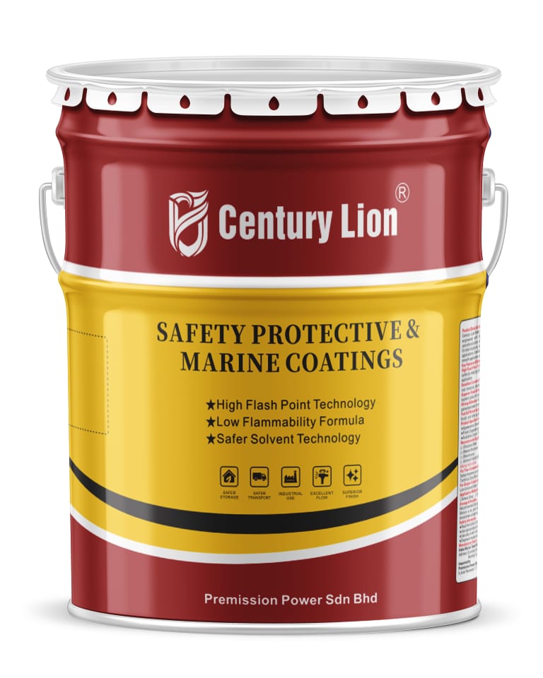 Century Lion Safety Protective & Marine Coatings pail (red)